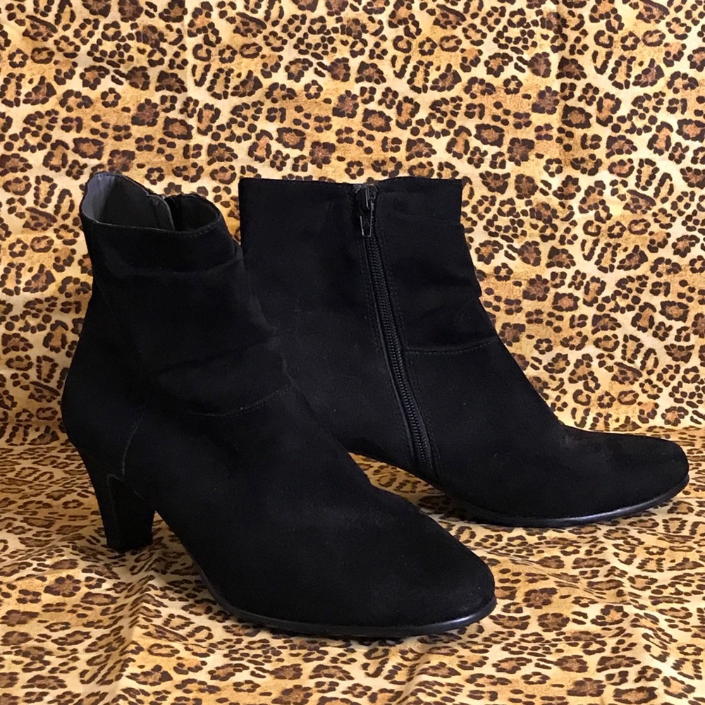 Super comfy cruelty-free suede booties